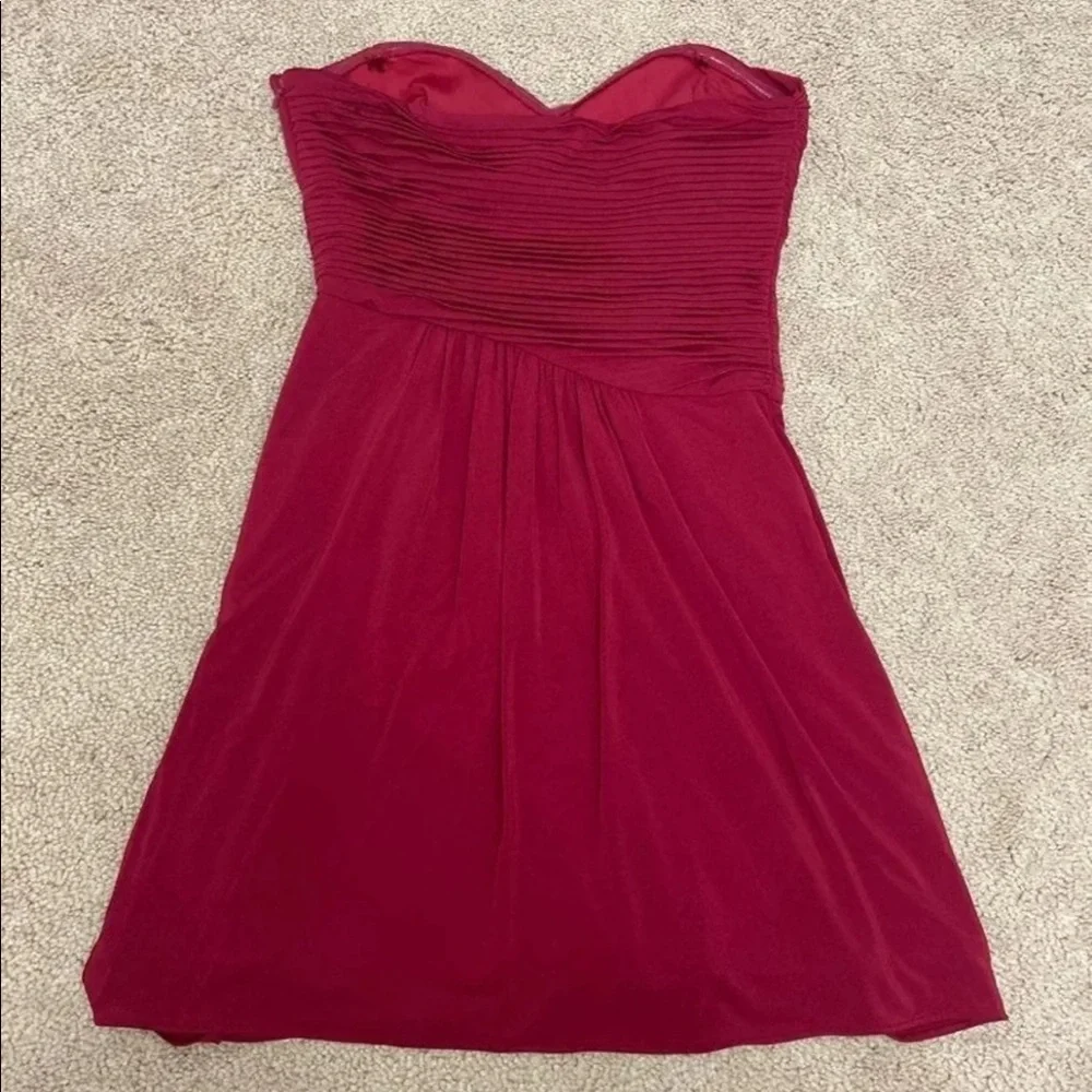 bebgmaxazria Red strapless ❤️ heart dress size2 - Picture 2 of 9